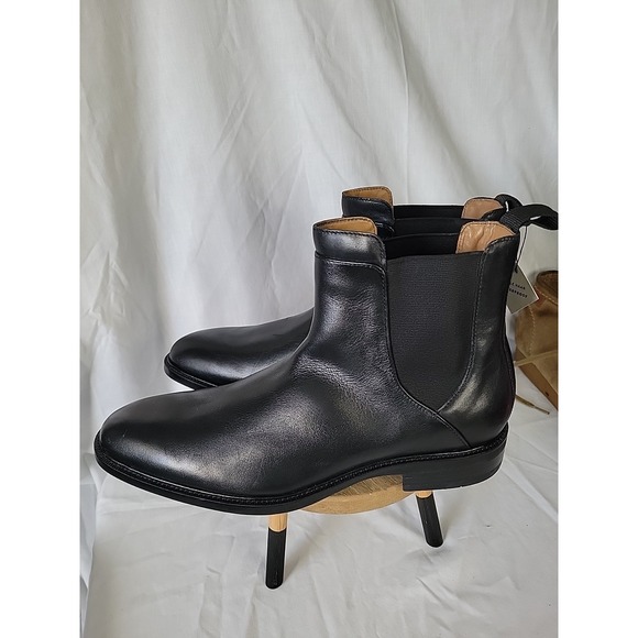 *NEW* Cole Haan Black Grand 0s Chelsea Pull On Boot Mens Size 8.5M Waterproof